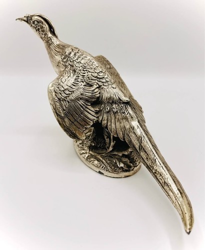 Vintage silver plated - silver-plated, pheasant
