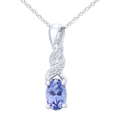 9ct White Gold Tanzanite and