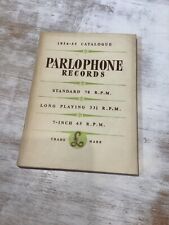 Parlophone Record Catalog Catalogue 1954 - 1955 Music History Memorabilia