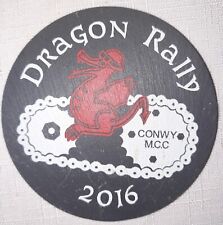 2016 DRAGON RALLY SLATE COASTER ENGRAVED WELSH ALE BEVERAGE DRINK