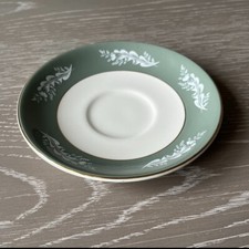 Saucer Lord Nelson Pottery, Sage Green/white leaf, Elijah Cotton