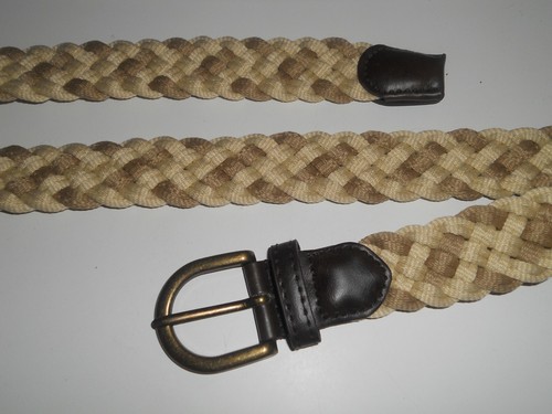 Mens beige light brown braided