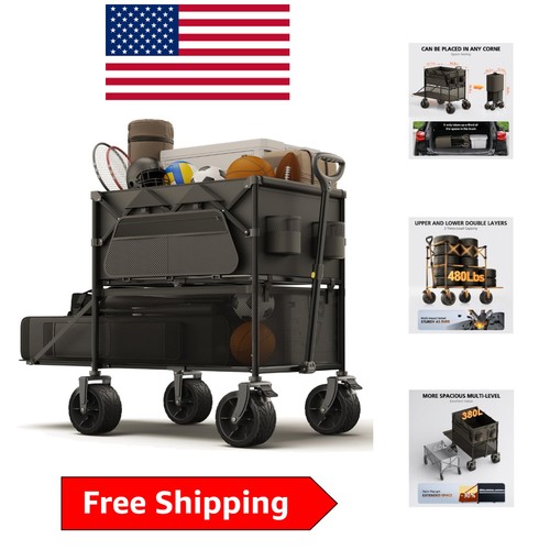 Double decker outdoor wagon - double,