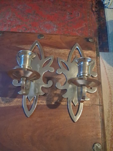 Pair stainless steel - pair, candle