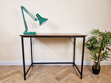 Mid Century Modern Industrial Style Powdered Steel  Writing Home Desk