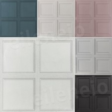 Wood Panel Wallpaper 3D Effect Panelling - Various Colours 3D Effect Panelling