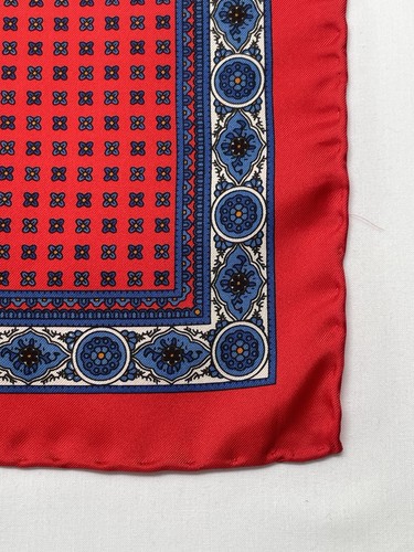 Large red blue - paisley, print