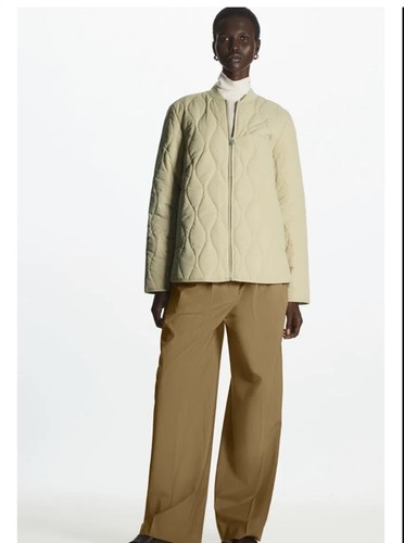 Cos beige quilted liner jacket - liner,