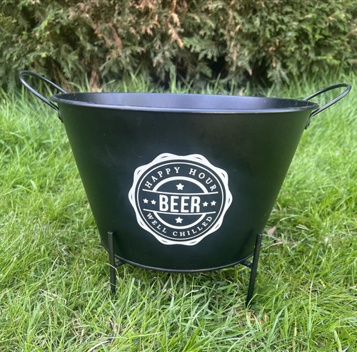 Happy hour beer bucket with - 'happy,