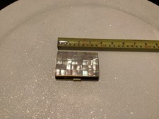 Vintage Melissa Cigarette Case With Mother Of Pearl/abalone