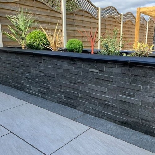 Absolute black granite wall - granite,