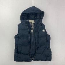 SOULCAL&CO Gilet 10 Blue Womens Full Zip Body Warmer Padded Vest Logo Hooded