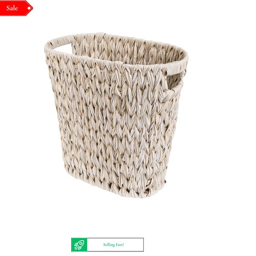 Wicker waste paper bin - paper, 19l