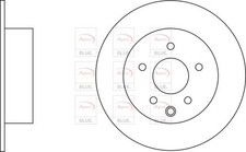 2 X REAR AXLE BRAKE DISCS SET