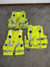 3x Hi Vis Utility Tac Vest Job Lot Security Equipment Patrol Traffic Vests