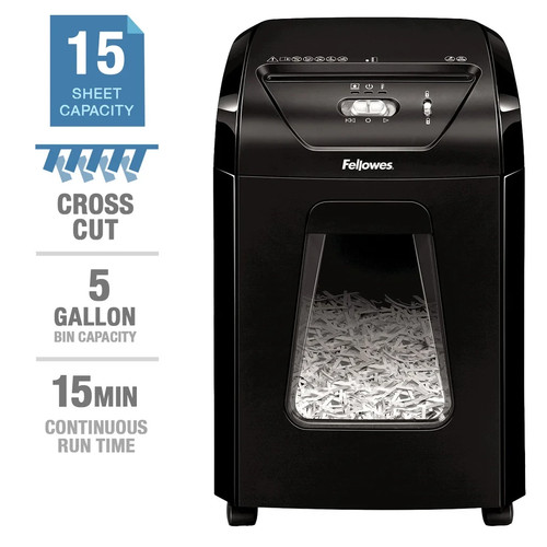 Fellowes powershred sheet - fellowes, 15-sheet