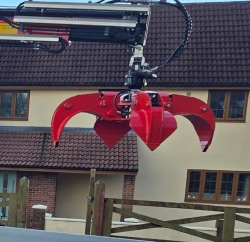 Crane hiab rotator grab - crane,