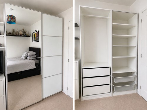 Ikea pax wardrobe with sliding - ikea,