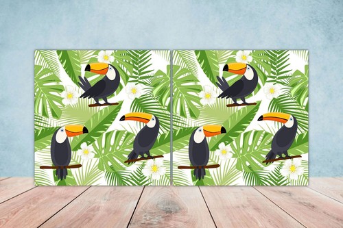 Tropical birds ceramic wall - birds,