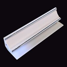 6 Silver & White 5mm Coving