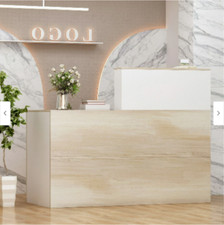 L-Shaped Reception Desk Wooden