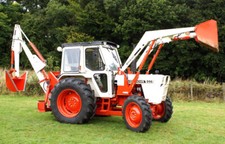 Vintage David Brown 996 Digger Backhoe Tractor Poster Brochure Art RARE (A3)