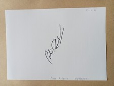Peter Roebuck Somerset England Cricket Personally Signed Page AFTAL COA