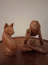 Wood Carving Ornaments X2