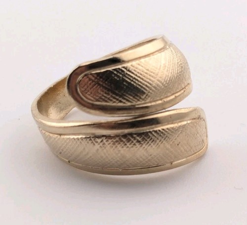 Vintage spoon style ring gold - style,