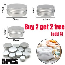 Metal Storage Tin Jar w/ Lid