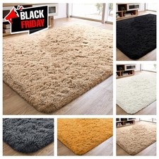 Fluffy Rugs Large Shaggy Rug Bedroom Living Room Anti Slip Soft Carpet Floor Mat