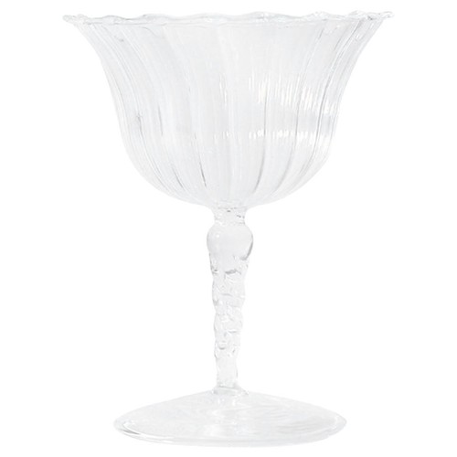 Stem glass candle holder tall - holder,