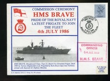 1986 HMS Brave Commemorative Navy Cover