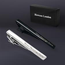 Personalised engraved tie - engraved, pin