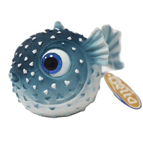 Betta blue puffer - blue, fish