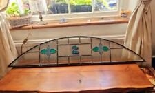 Vintage Leadedlight.          Fanlight Window. 