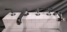 LEFROY BROOKS 1260 MACKINTOSH CHROME BATH SET DIVERTER, HANDSHOWER NEW OLD STOCK