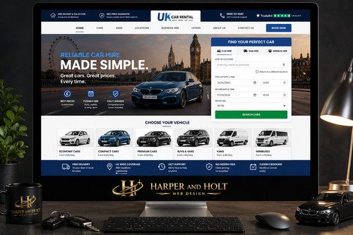 Deluxe car rental website - car,