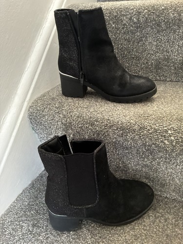 George girls black glitter - girls,