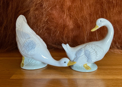 Pair ceramic long - pair, of