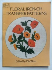 FLORAL IRON-ON TRANSFER PATTERNS (1976) - Vintage Embroidery Patterns