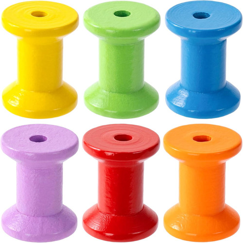 10pcs wooden spools - spools, crafts