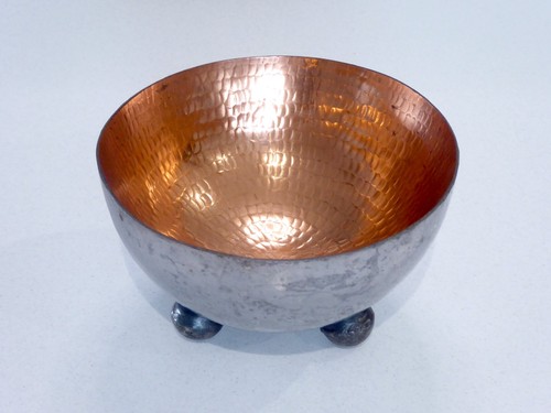 Metal bowl with - bowl,