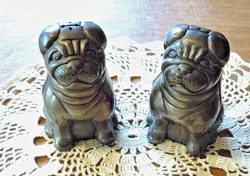Pug frenchie dog salt pepper - dog,