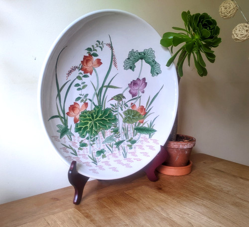 Porcelain serving plate - porcelain, dish