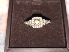 Le Vian Rose Gold 14ct Chocolate Strawberry Morganite Diamond Ring Size J