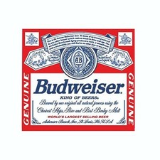 Budweiser Beer Label Decal