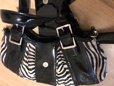 karen millen bag with matching purse zebra print with shoes size UK 6