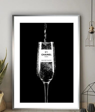 Champage Glass Fashion Canvas