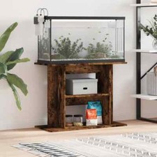 ARKEM Aquarium Stand Smoked Oak 80x35x60  Engineered Wood,Wooden Aquarium Y8B0